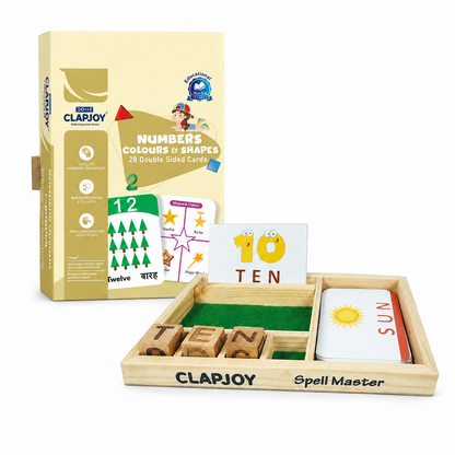 Wooden Math Master and Number Flash Card (Combo)