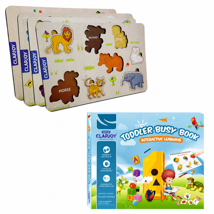 Level 1 Velcro Tray | Animals, Fruits, Veggies & Vehicles (Combo)