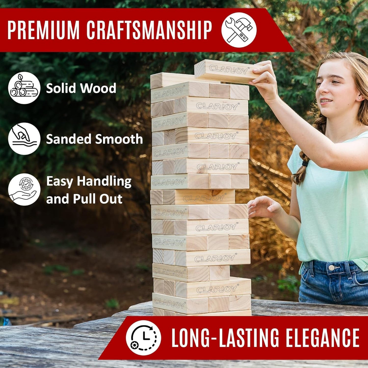 Jumbo Slido Tumbling Tower Game