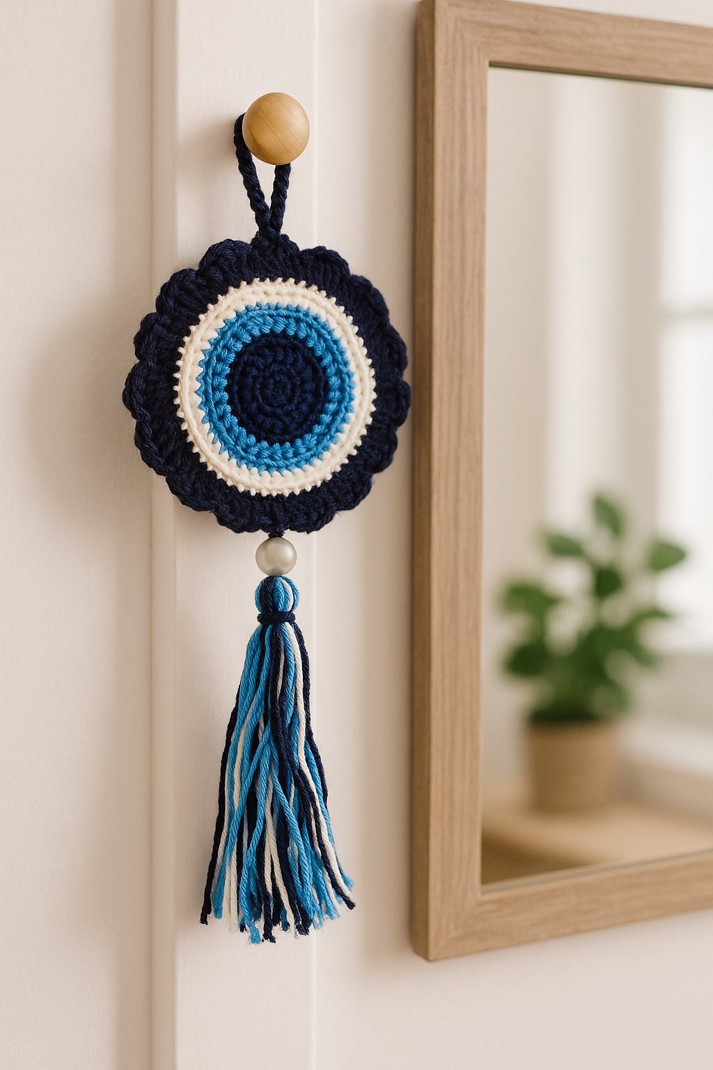 Crochet Evil Eye Hanging
