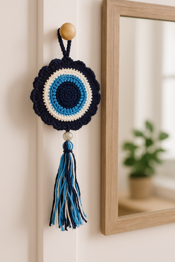 Crochet Evil Eye Hanging