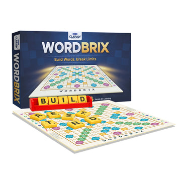 Clapjoy WordBrix Word Building Board Game, Spelling Skills, Vocabulary Building, Hands-On Learning
