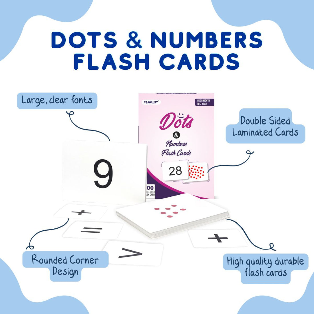Dots & Numbers Flash Cards