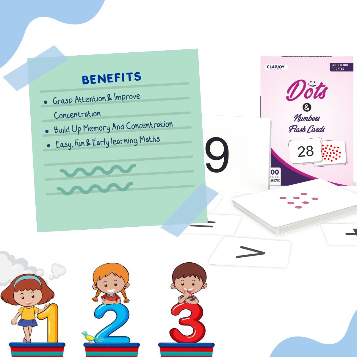 Dots & Numbers Flash Cards