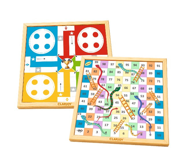 2 in 1 Wooden Ludo & Snake and Ladder