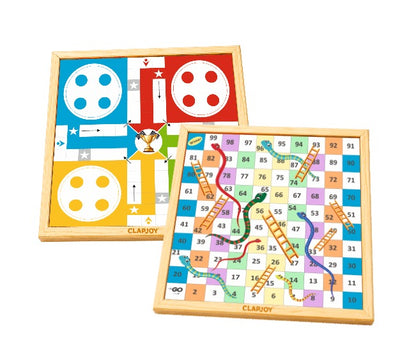 2 in 1 Wooden Ludo & Snake and Ladder