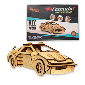 Wooden Car 3D Puzzle - Formula 1