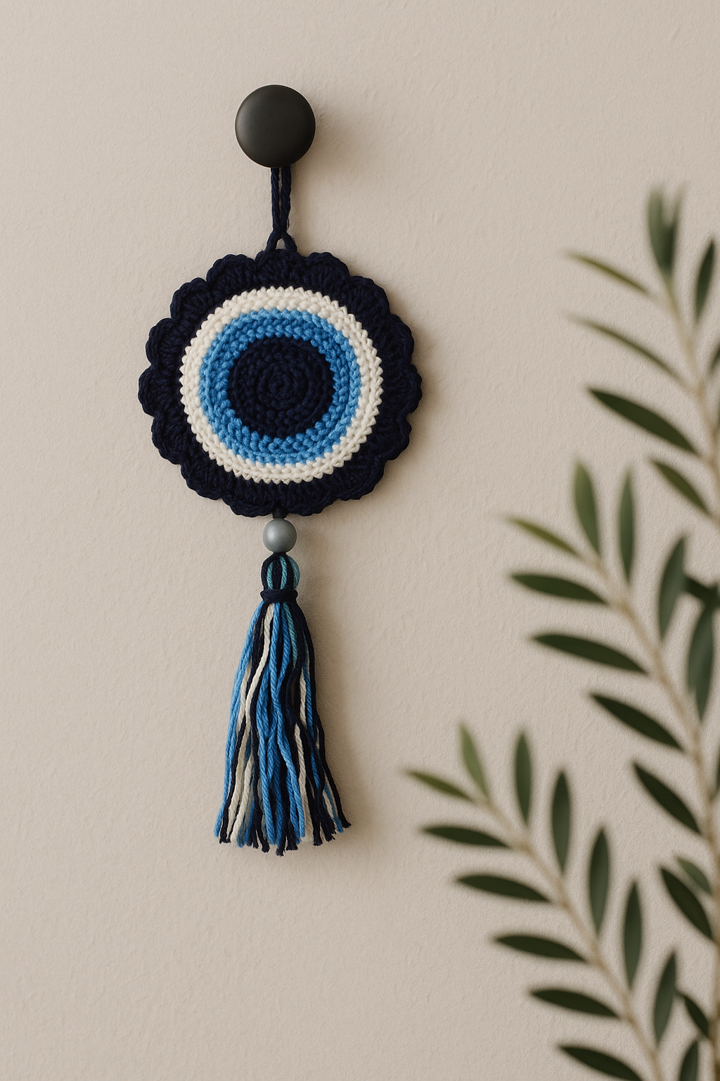 Crochet Evil Eye Hanging