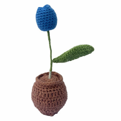 Handmade Blue Tulip Flower