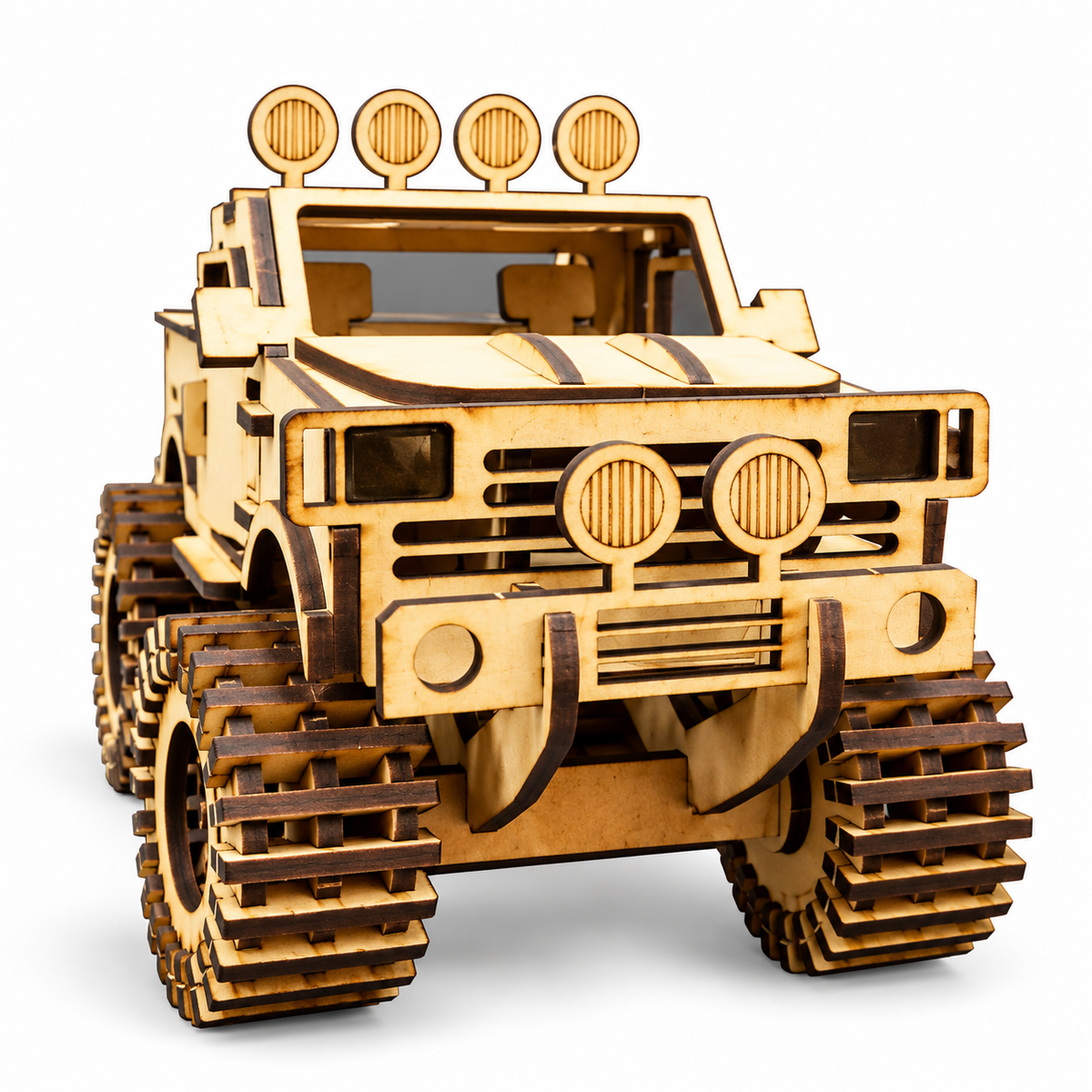 3D Wooden Racing Car & Truck Puzzle (Combo)