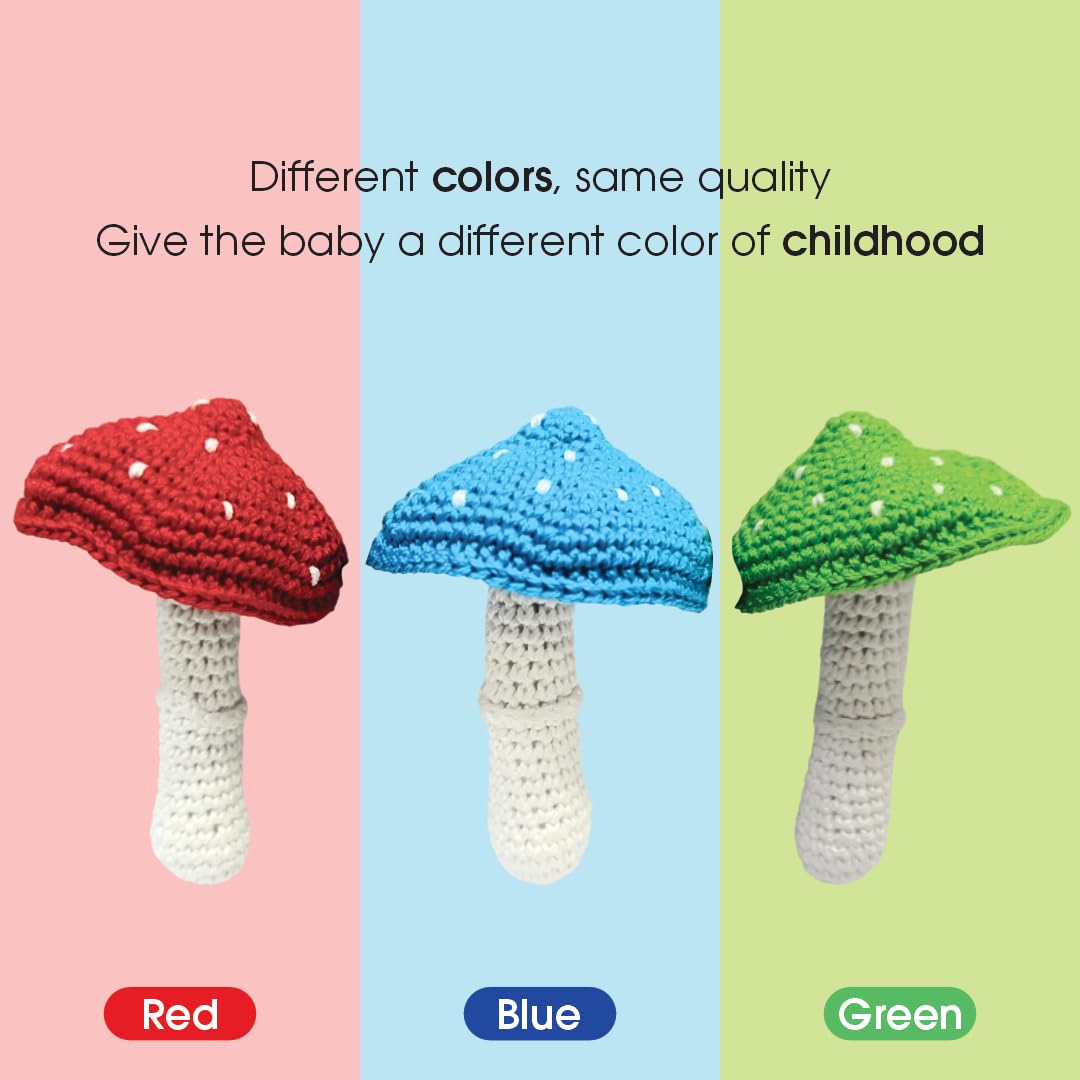 Soft Hand Knitted Cotton Mushroom Crochet Cute