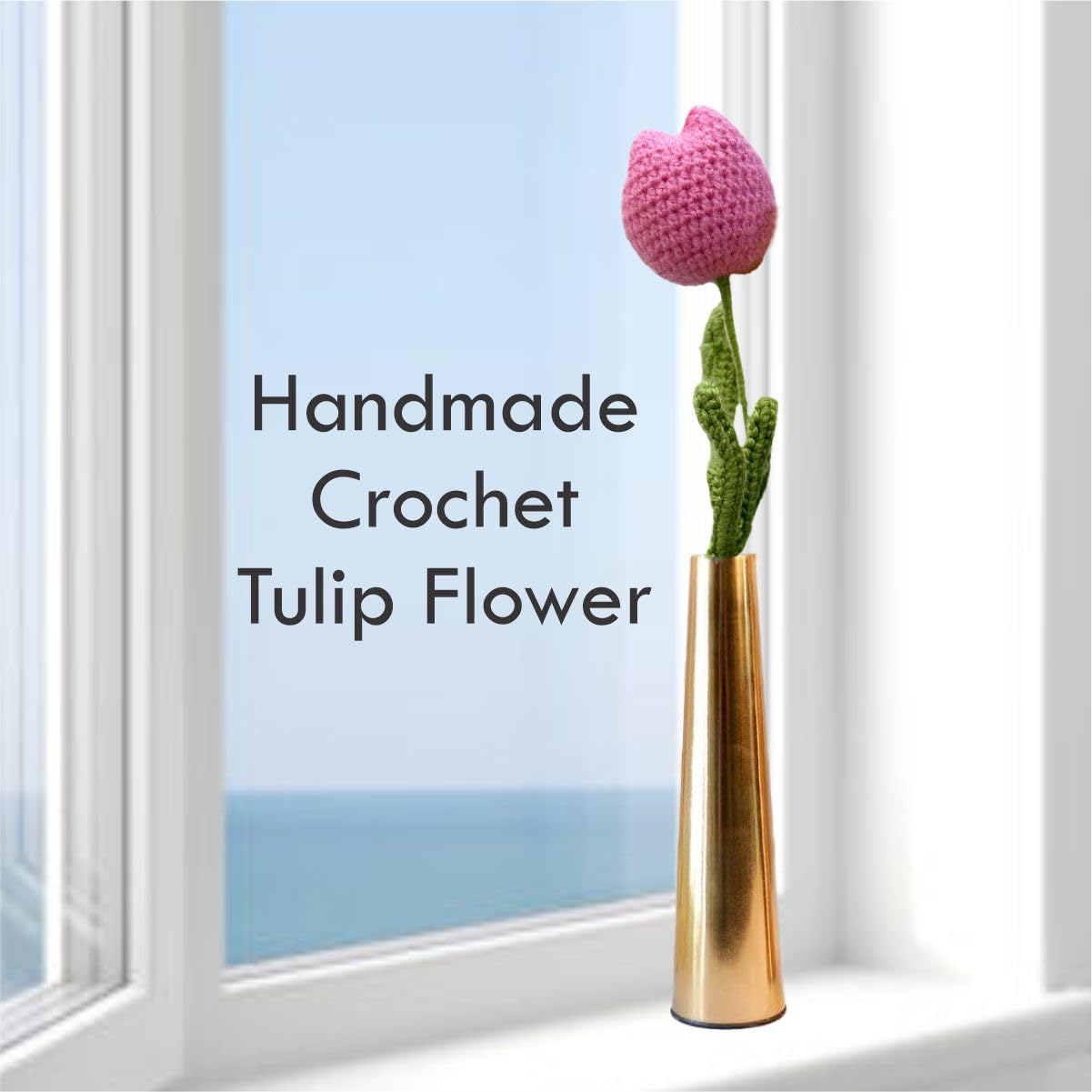 Handmade Crochet Tulip Bouquet