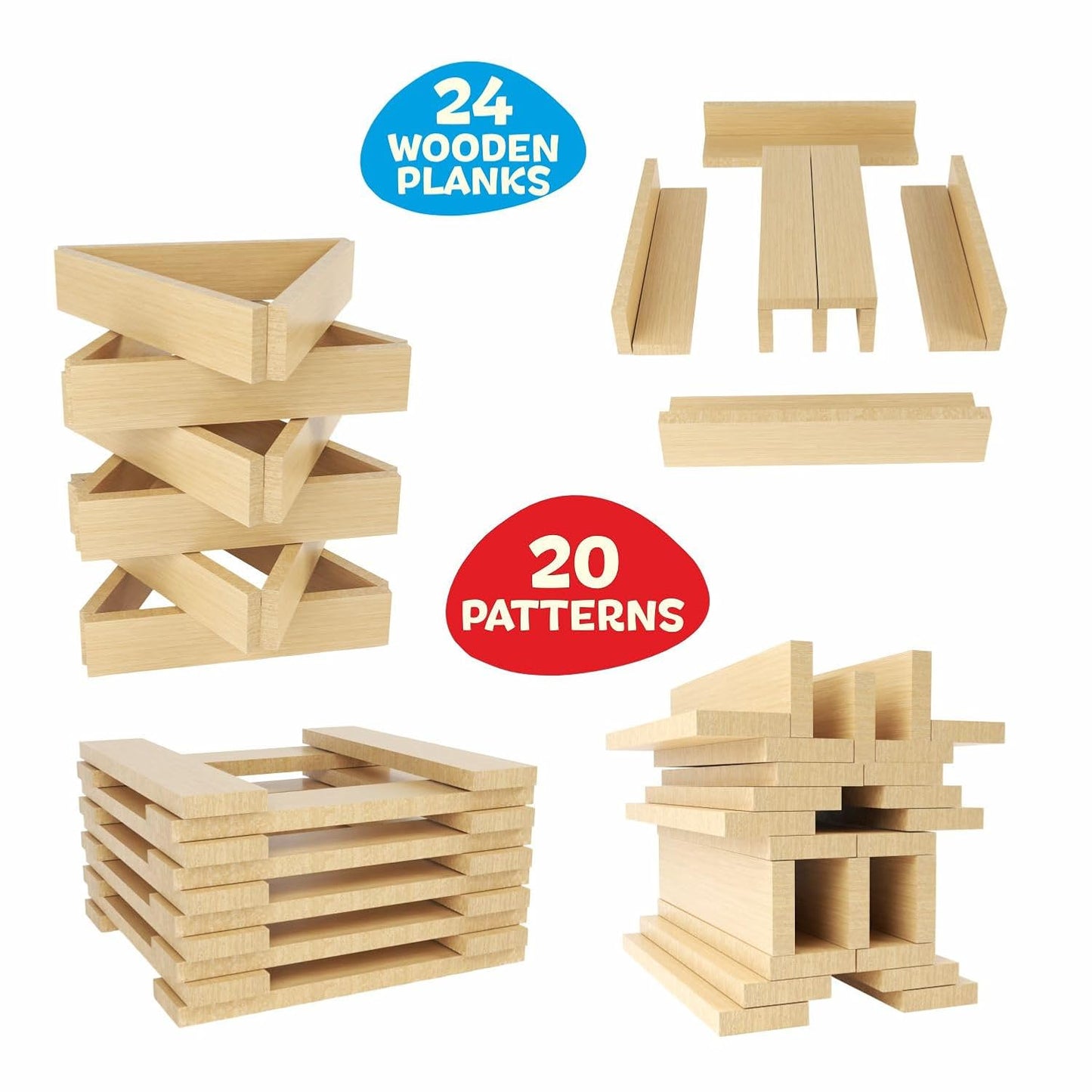 Mind Crafters Wooden Building Planks