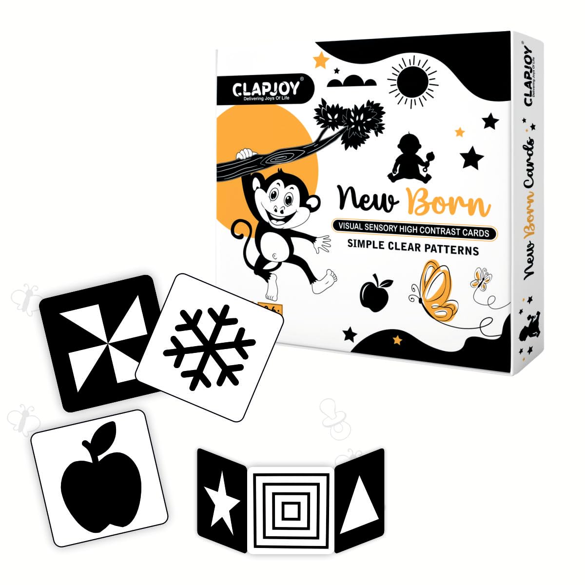 Baby Record Book & New Born Flash Cards Combo