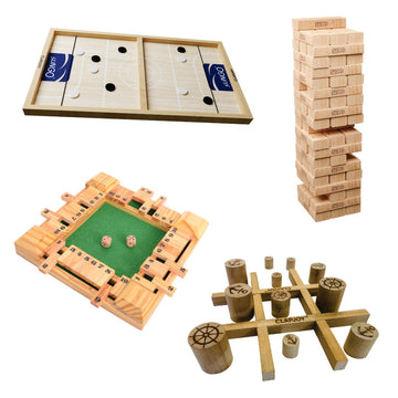 Slingo, Slido, Shut the Box and Tic-Tac Cambio Combo of 4 Games