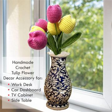 Handmade Crochet Tulip Bouquet