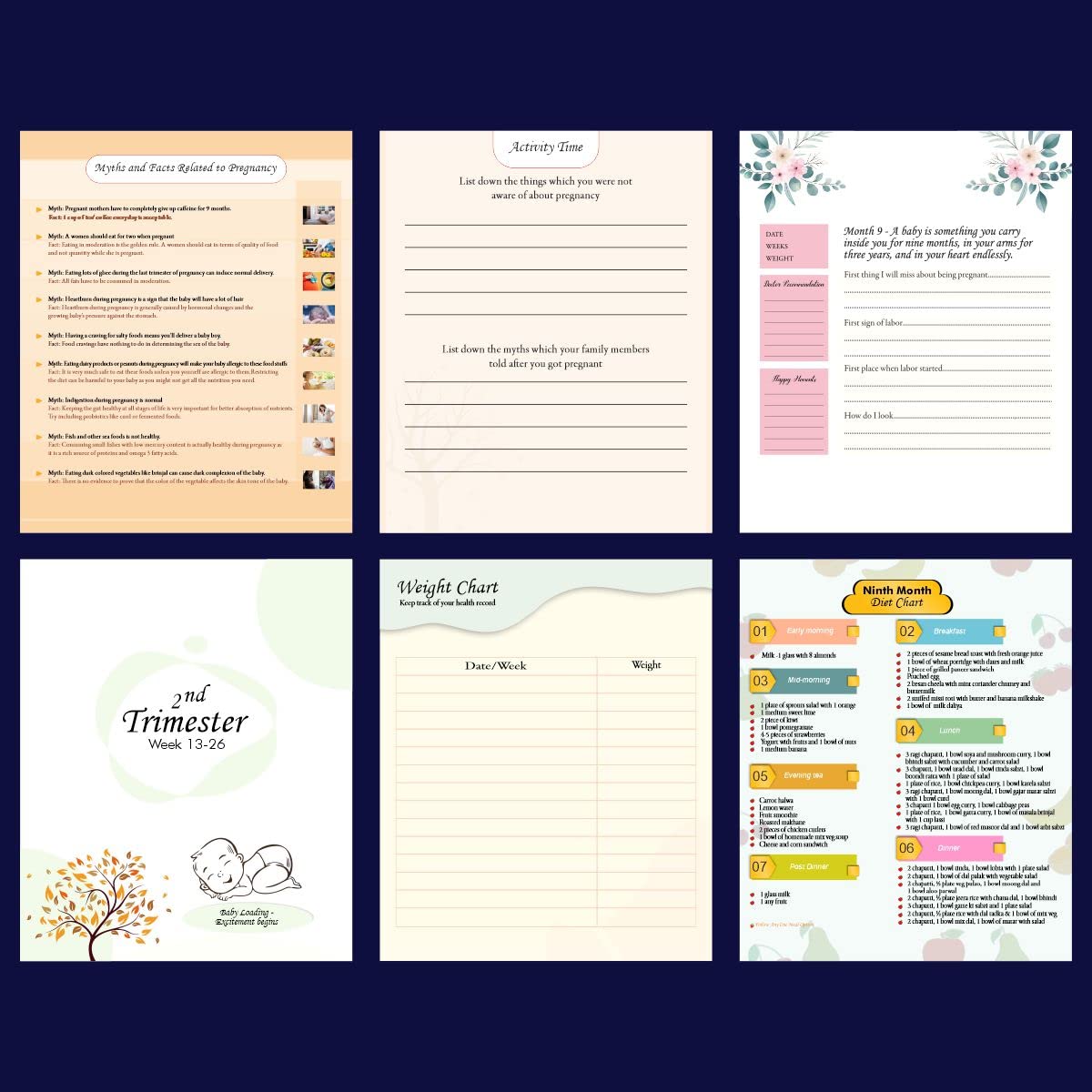 Pregnancy Journal and Baby Record Book (Combo)