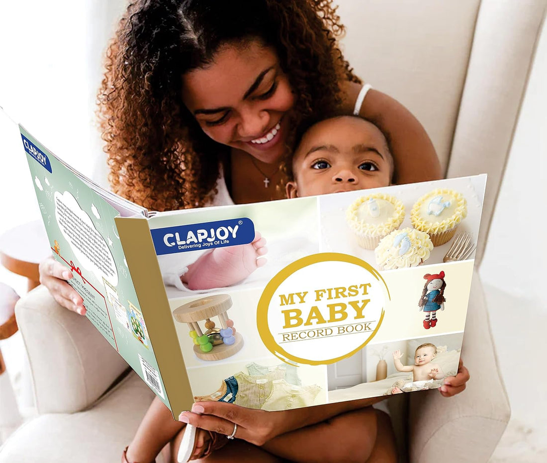 Baby Record Book & New Born Flash Cards Combo
