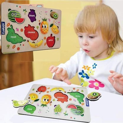 Wooden Educational Learning Puzzle Board for Kids | Early Learning Toy for 2+ Years