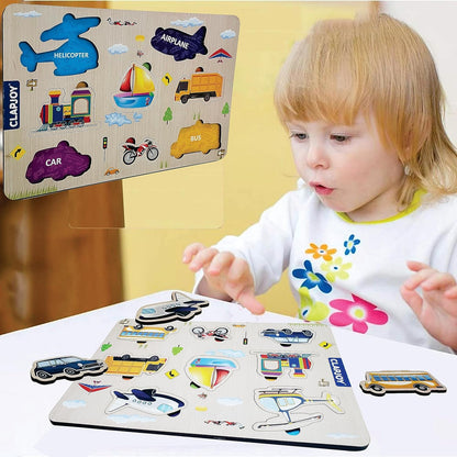 Wooden Educational Learning Puzzle Board for Kids | Early Learning Toy for 2+ Years