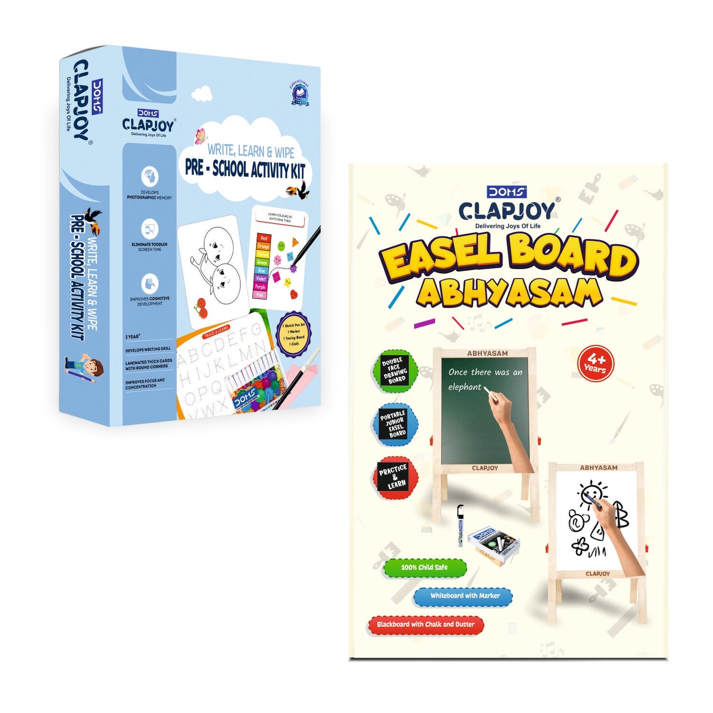 Abhyasam Easel Board & Pre-School Activity Kit (Combo)