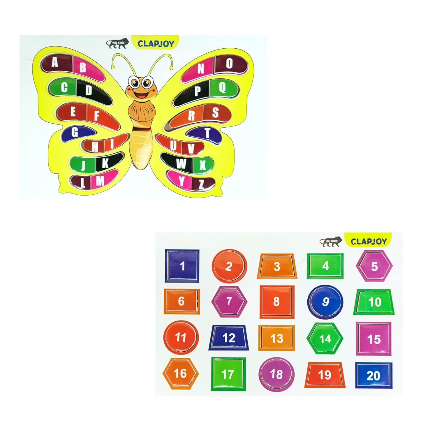 Alphabets & Numbers Wooden Puzzle Educational Tray
