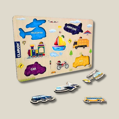 Wooden Educational Learning Puzzle Board for Kids | Early Learning Toy for 2+ Years