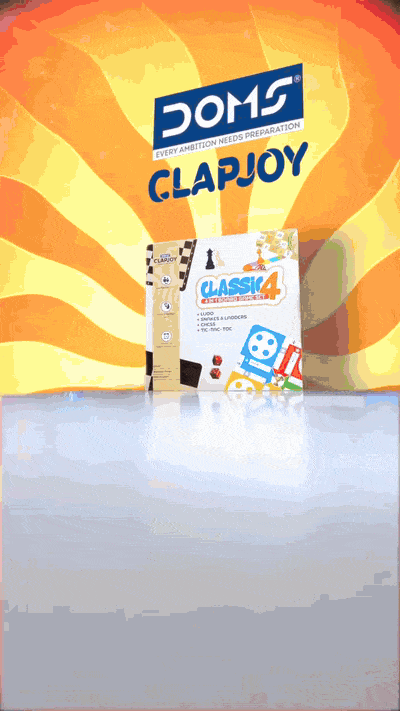 Wooden Classic 4-in-1 Board Game Set | Chess, Ludo, Snakes & Ladders, Tic Tac Toe