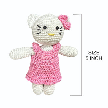 Handmade Crochet Kitty Doll