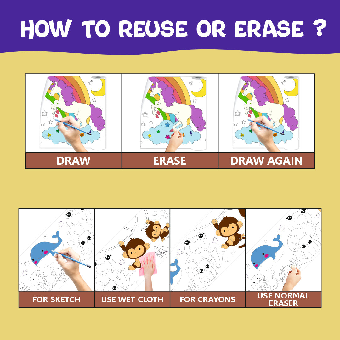Reusable Doodle Art Roll