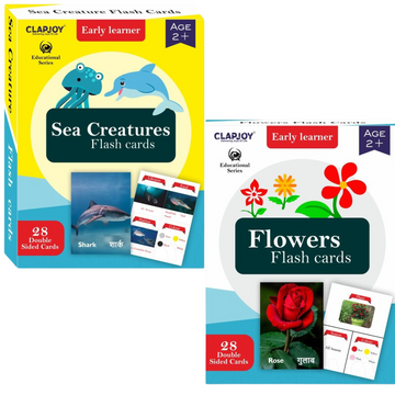 Flowers & Sea Creatures Flash Cards