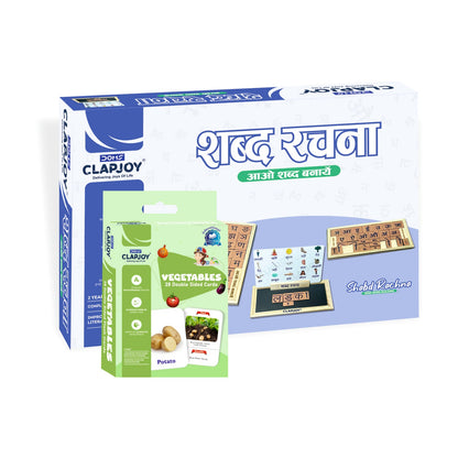 Shabd Rachna and Hindi Varnmala Flash Card (Combo)