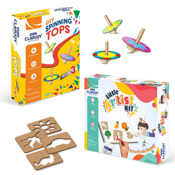 DIY Spinning Top and Little Artist Kit Combo