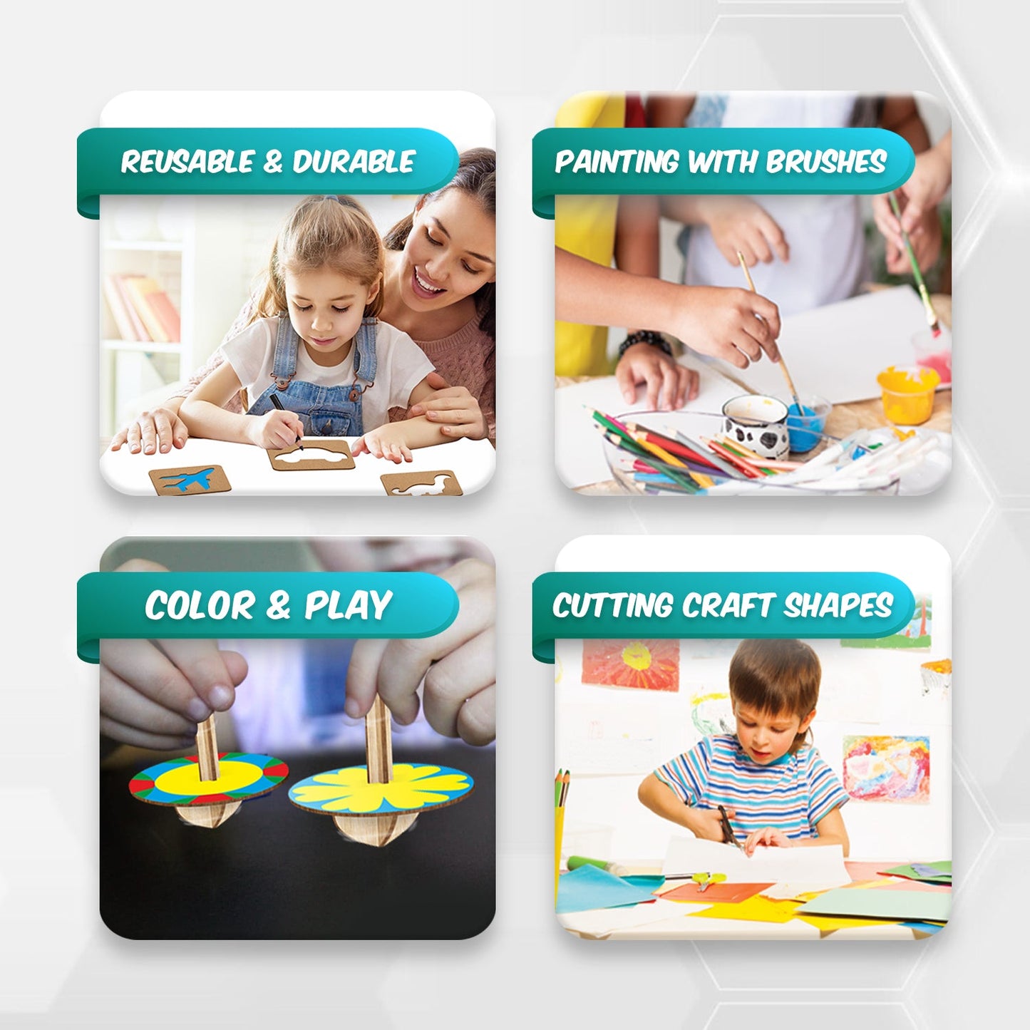 DIY Spinning Top and Little Artist Kit Combo
