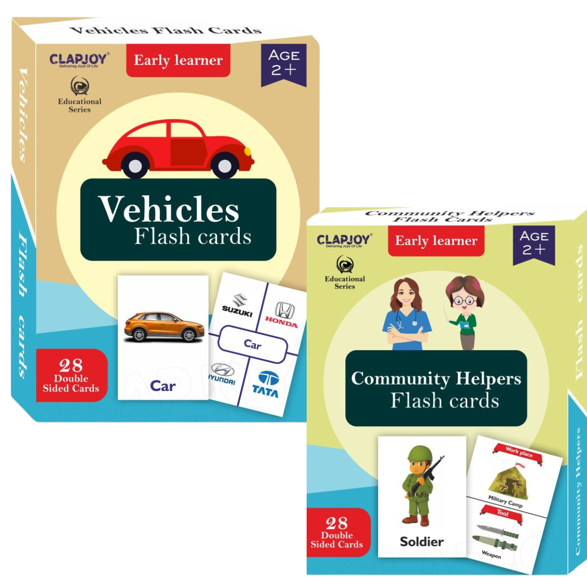 Vehicles & Community Helpers Flash Cards
