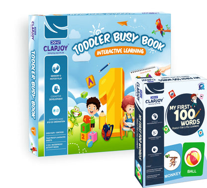 My First 100 Words and Velcro Busy Book Level 1 (Combo)
