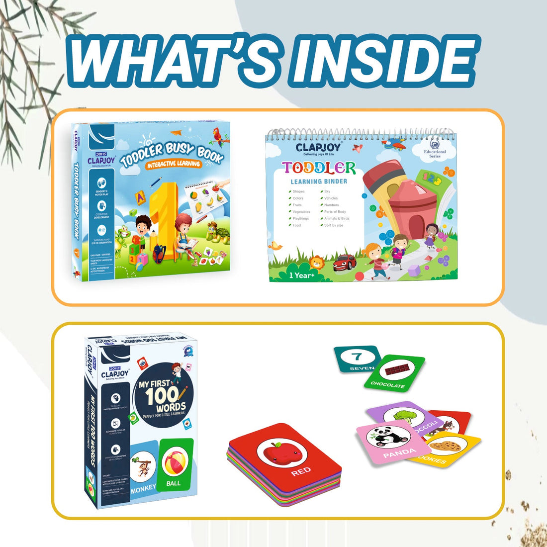 My First 100 Words and Velcro Busy Book Level 1 Combo