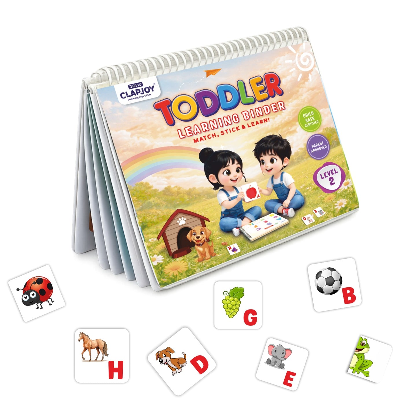 Velcro Learning Binder Level 2 | Reusable Preschool Activity Book 4