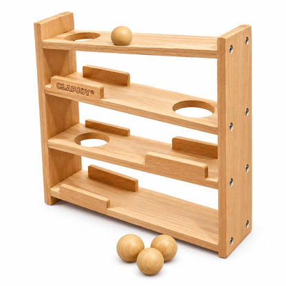 Wooden Ball Tracker Toy for Kids | Montessori Rolling Ball Ramp for Toddlers | Early Learning Educational Toy