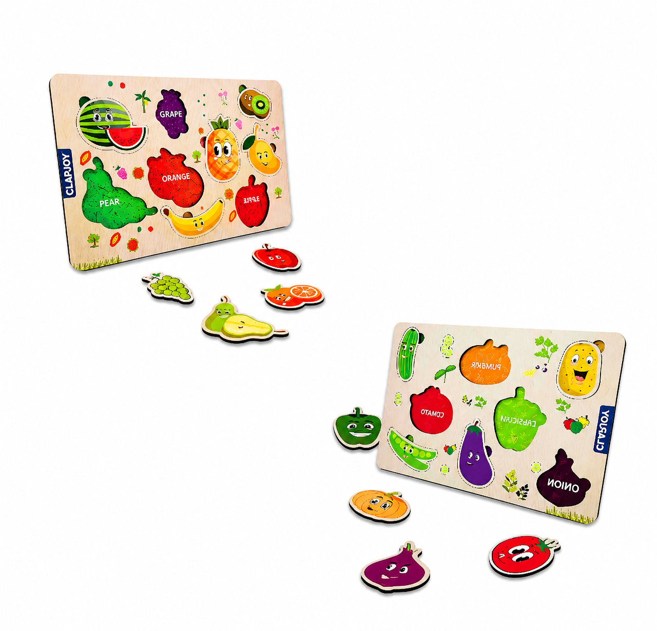Wooden Learning Educational Board (Combo)