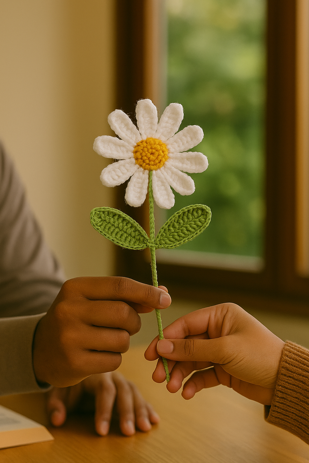 Handcrafted Crochet Daisy Flower