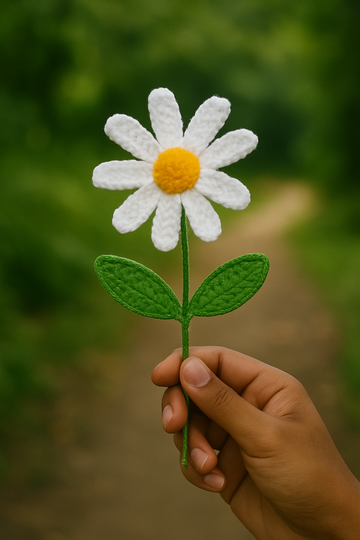 Handcrafted Crochet Daisy Flower