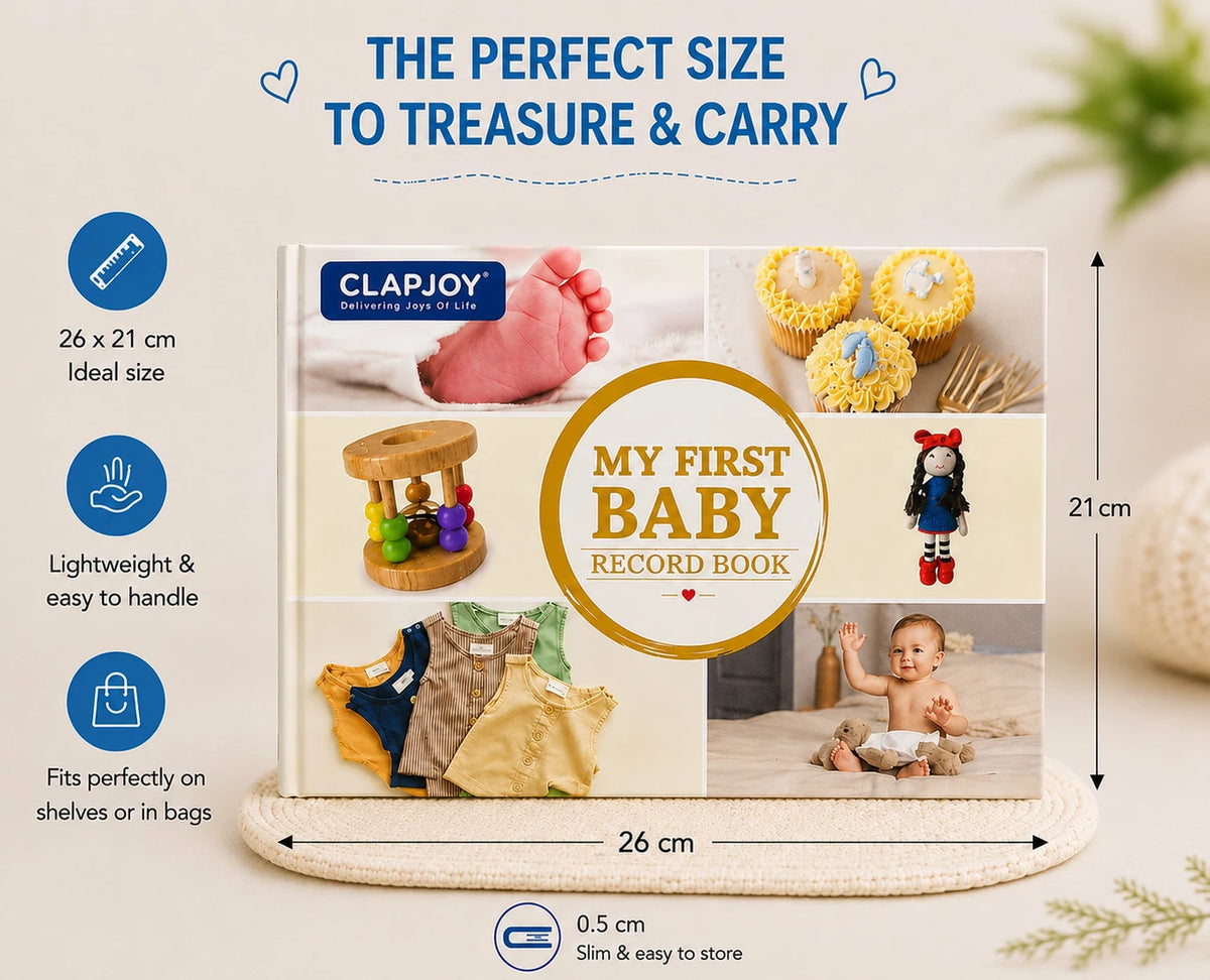 New Born Flash Cards and Baby Record Book (Combo)