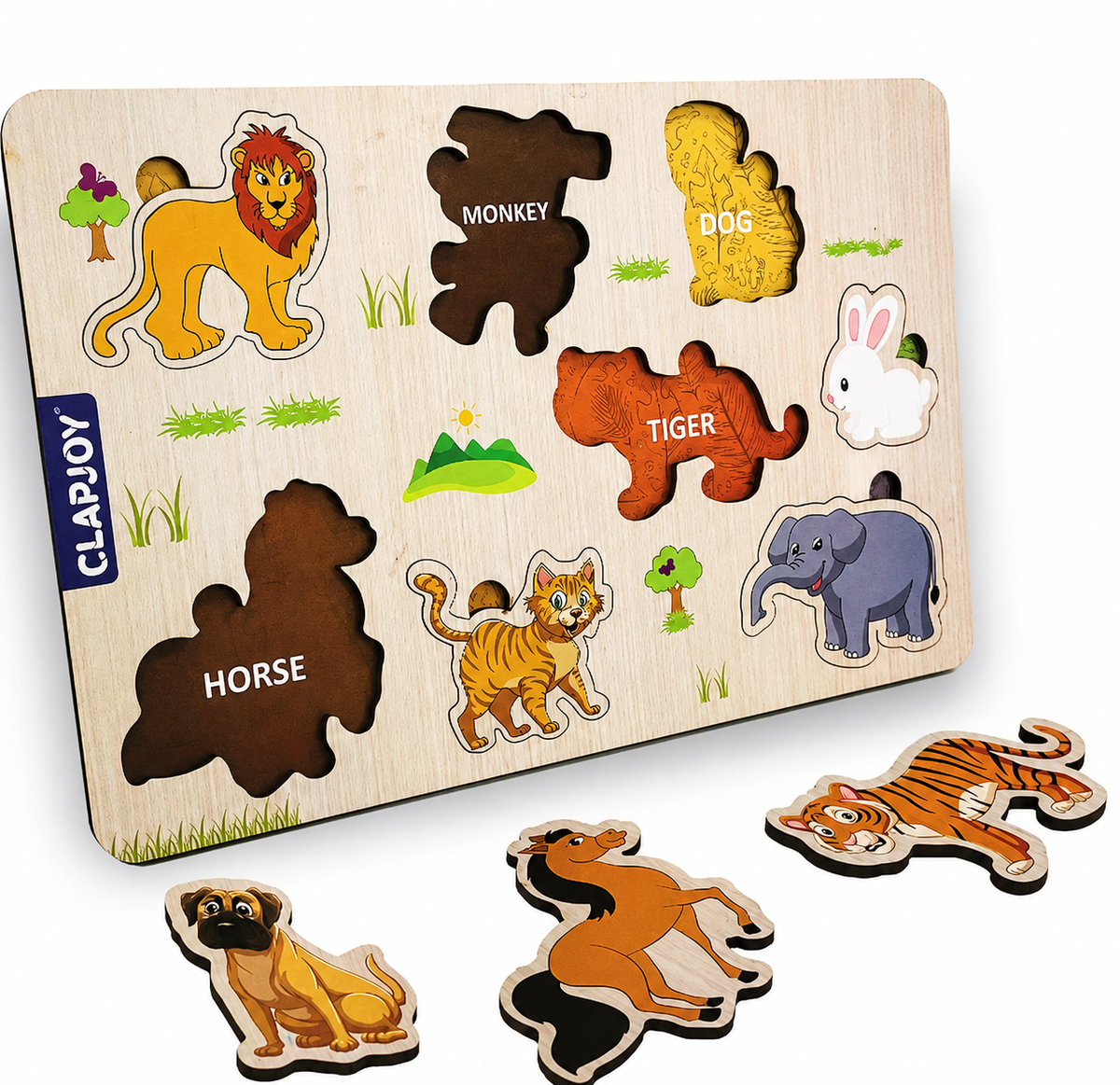 Wooden Educational Learning Puzzle Board for Kids | Early Learning Toy for 2+ Years