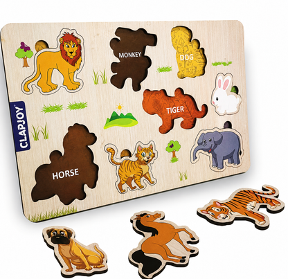 Wooden Educational Learning Puzzle Board for Kids | Early Learning Toy for 2+ Years