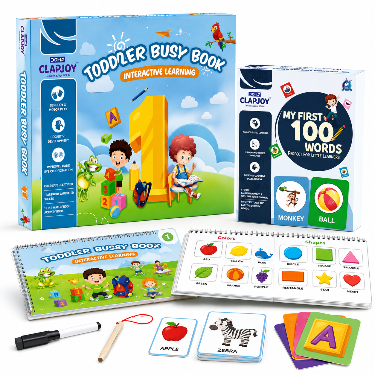 My First 100 Words and Velcro Busy Book Level 1 (Combo)