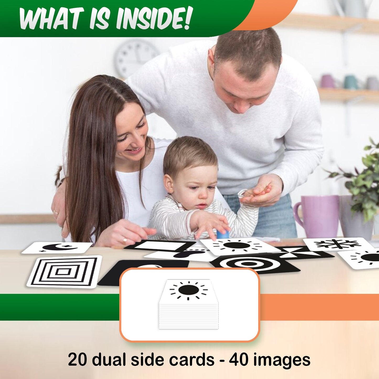 New Born Black and White Flash Cards