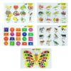 Clapjoy 3D Wooden Educational Trays | Multicolor | Set of 5 Includes Fruits, Vegetables , Alphabets , Numbers and Shape , Animals
